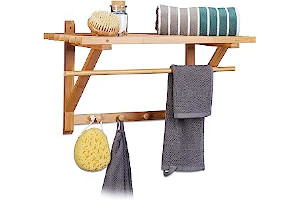 Perchero Baño De Madera