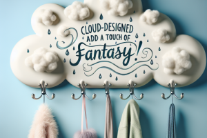 Percheros con diseño de nube: ¡Agrega un toque de fantasía!