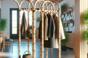 Percheros de bambú: sostenibilidad con estilo en tu hogar.