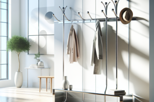 Percheros minimalistas: simplicidad con un toque de clase.