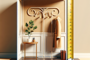 ¿Cuál es la altura ideal para colgar un perchero en la pared?